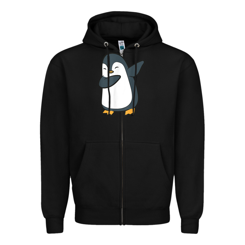Penguin Dabbing Funny Zipper Hoodie by linhVisuals | Teevron