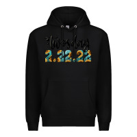 Black 2 22 22 twosday Premium Hoodie - RanaPortraitStore