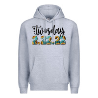 Heather Grey 2 22 22 twosday Premium Hoodie - RanaPortraitStore