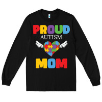 Black lil autism mom Long Sleeve Tee - CowhideDigitalArt