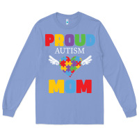 Colony Blue lil autism mom Long Sleeve Tee - CowhideDigitalArt