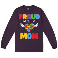 Plum lil autism mom Long Sleeve Tee - CowhideDigitalArt
