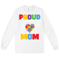 White lil autism mom Long Sleeve Tee - CowhideDigitalArt