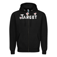 Black target team 3D Zipper Hoodie - linhVisuals