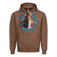 Chestnut sword art online -  kirito and asuna Zipper Hoodie - linhVisuals