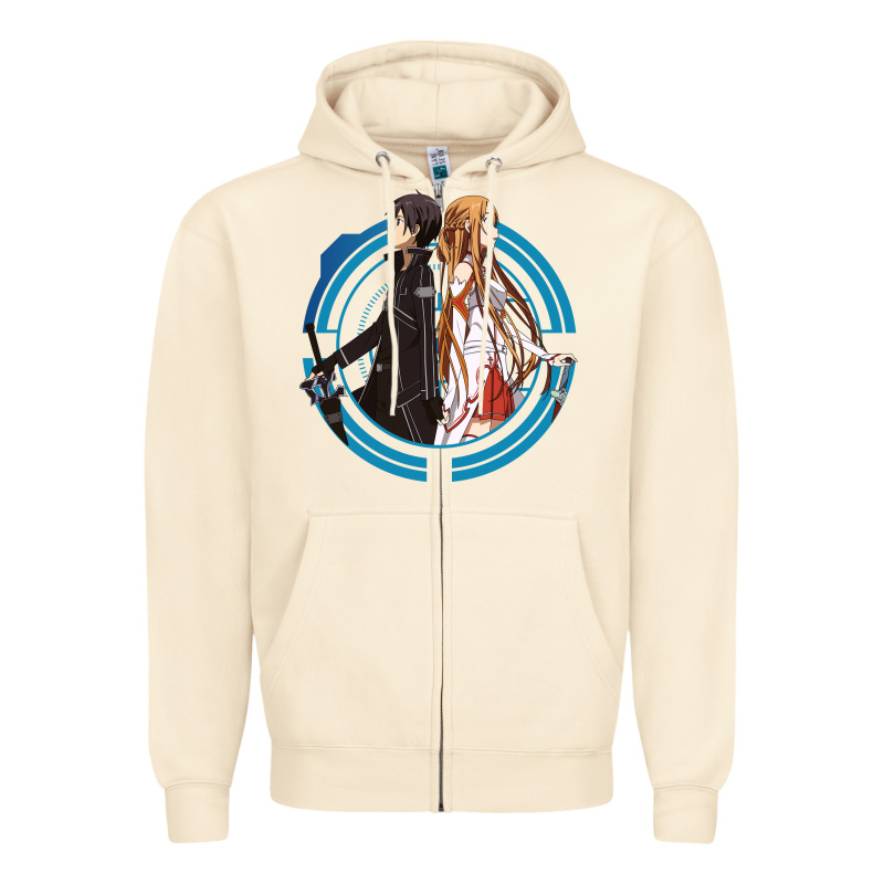 Sword Art Online -  Kirito And Asuna Zipper Hoodie by linhVisuals | Teevron