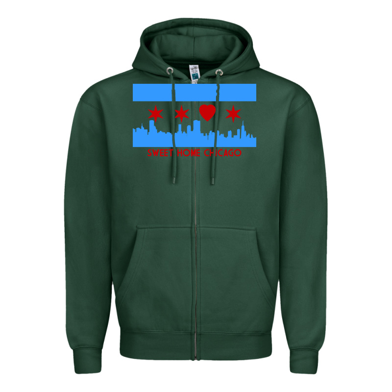 Sweet Home Chicago Zipper Hoodie by linhVisuals | Teevron