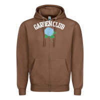 Chestnut grandmillennial hydrangea style garden club Zipper Hoodie - linhVisuals