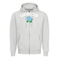 Dove Grey grandmillennial hydrangea style garden club Zipper Hoodie - linhVisuals