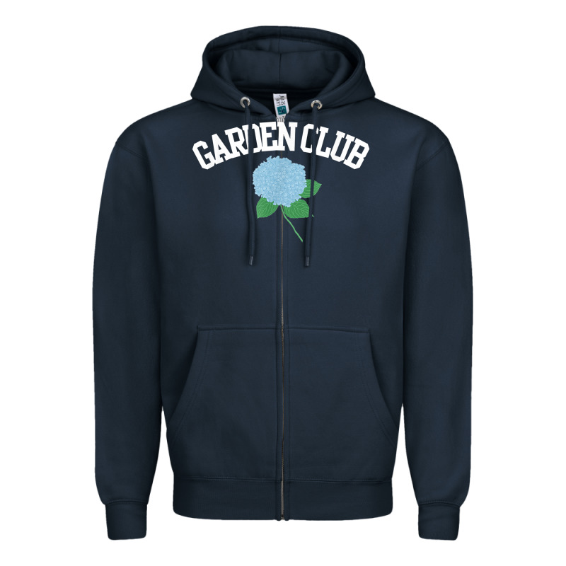 Grandmillennial Hydrangea Style Garden Club Zipper Hoodie by linhVisuals | Teevron
