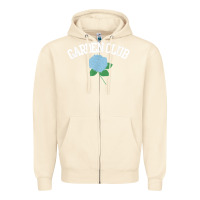 Sandshell grandmillennial hydrangea style garden club Zipper Hoodie - linhVisuals
