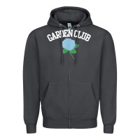 Smoke grandmillennial hydrangea style garden club Zipper Hoodie - linhVisuals