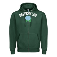Sports Green grandmillennial hydrangea style garden club Zipper Hoodie - linhVisuals