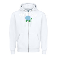 White grandmillennial hydrangea style garden club Zipper Hoodie - linhVisuals