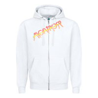 White montrose Zipper Hoodie - linhVisuals