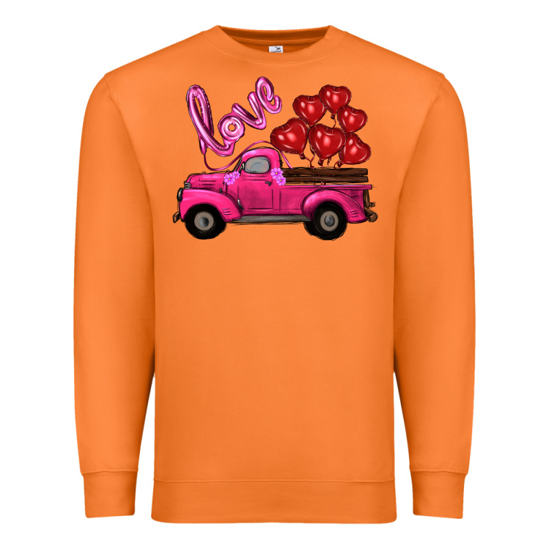 Valentines Day Turck With Balloons Premium Sweatshirt by RanaPortraitStore | Teevron