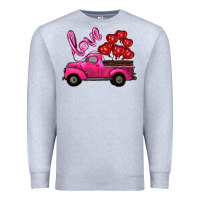 Heather Grey valentines day turck with balloons Premium Sweatshirt - RanaPortraitStore
