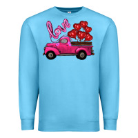 Ocean Blue valentines day turck with balloons Premium Sweatshirt - RanaPortraitStore