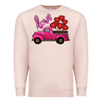 Pale Pink valentines day turck with balloons Premium Sweatshirt - RanaPortraitStore