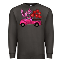 Smoke valentines day turck with balloons Premium Sweatshirt - RanaPortraitStore