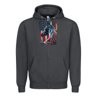 Smoke patriotic horse american flag   horse vintage Zipper Hoodie - linhVisuals