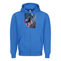 True Royal patriotic horse american flag   horse vintage Zipper Hoodie - linhVisuals