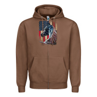 Chestnut patriotic horse american flag   horse vintage Zipper Hoodie - linhVisuals
