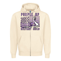 Sandshell purple up month of the military child Zipper Hoodie - linhVisuals