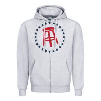 Heather Grey barstool, barstool sports, call her daddy Zipper Hoodie - linhVisuals