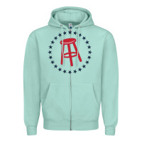 Seafoam barstool, barstool sports, call her daddy Zipper Hoodie - linhVisuals