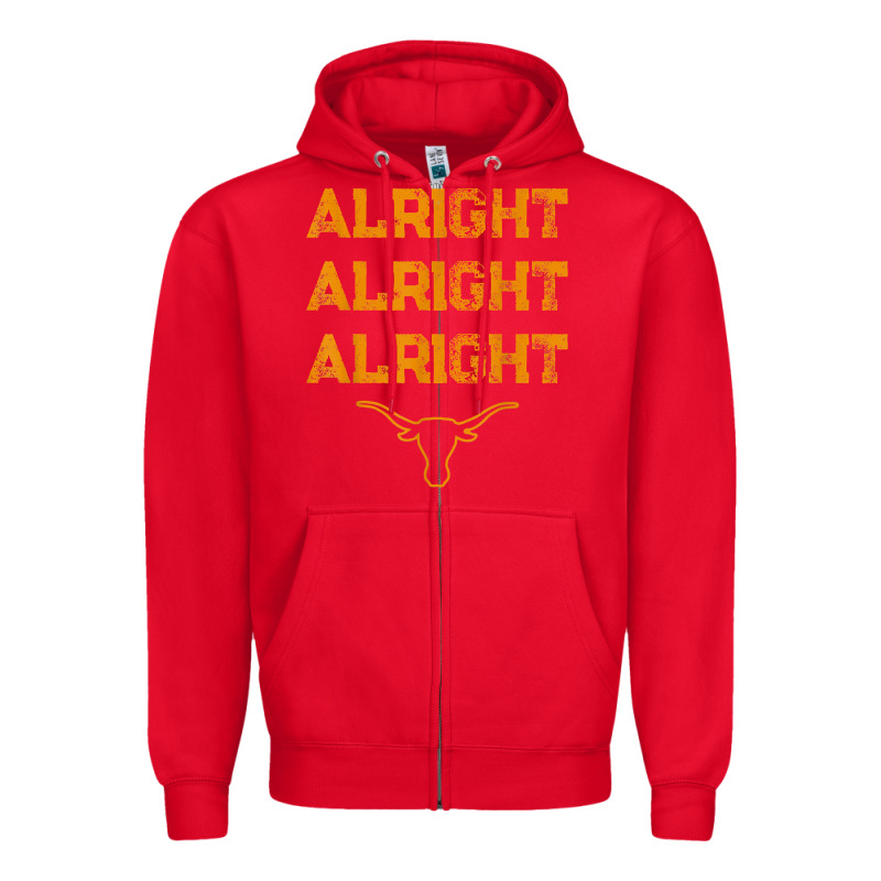 Texas Pride State Usa Alright Alright Alright T Shirt Zipper Hoodie by linhVisuals | Teevron