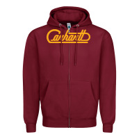 Burgundy CARHARTT Zipper Hoodie - linhVisuals