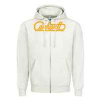 Oatmeal Heather CARHARTT Zipper Hoodie - linhVisuals