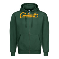 Sports Green CARHARTT Zipper Hoodie - linhVisuals