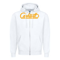 White CARHARTT Zipper Hoodie - linhVisuals