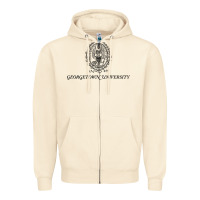 Sandshell georgetown university Zipper Hoodie - linhVisuals