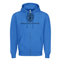True Royal georgetown university Zipper Hoodie - linhVisuals