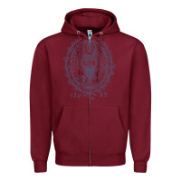 Burgundy georgetown university Zipper Hoodie - linhVisuals