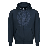 Navy georgetown university Zipper Hoodie - linhVisuals