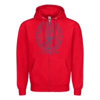 Red georgetown university Zipper Hoodie - linhVisuals