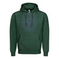 Sports Green georgetown university Zipper Hoodie - linhVisuals