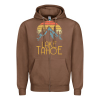 Chestnut vintage lake tahoe california nevada retro t shirt Zipper Hoodie - linhVisuals