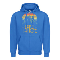 True Royal vintage lake tahoe california nevada retro t shirt Zipper Hoodie - linhVisuals