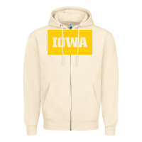 Sandshell University of Iowa, UIowa, Iowa, apparel Zipper Hoodie - linhVisuals