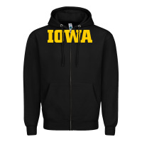 Black university of iowa, Apparel Zipper Hoodie - linhVisuals