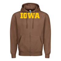 Chestnut university of iowa, Apparel Zipper Hoodie - linhVisuals