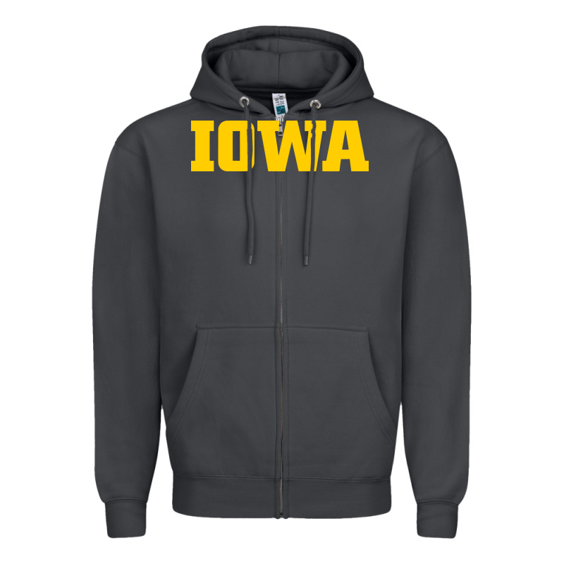 University Of Iowa, Apparel Zipper Hoodie by linhVisuals | Teevron