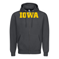 Smoke university of iowa, Apparel Zipper Hoodie - linhVisuals