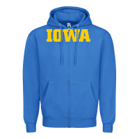 True Royal university of iowa, Apparel Zipper Hoodie - linhVisuals
