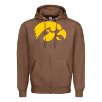 Chestnut university of iowa athletics teams gear Zipper Hoodie - linhVisuals